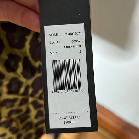 Marc by Marc Jacobs Mens Casual Button Down Shirt Pantherl Print Green Small - Picture 8 of 11